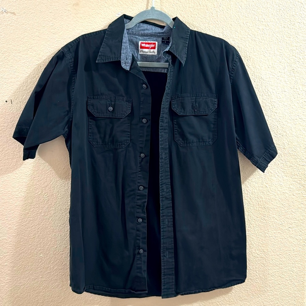 Wrangler 100% cotton, size S, black mens.
